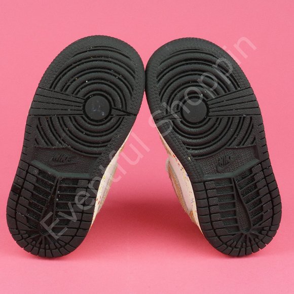 Air Jordan 1 Mid SE Brushstroke TD Toddler Shoes DA8012-100 Size 6C - Picture 5 of 6